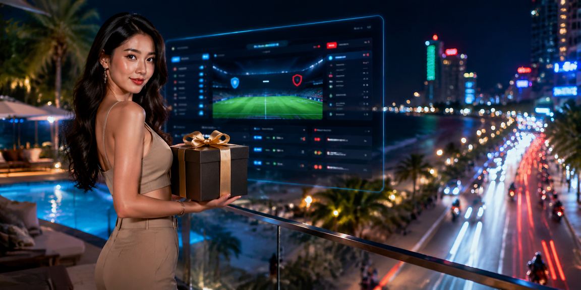 Ánh đèn neon rực rỡ tại Nha Trang phản chiếu không khí giải trí trực tuyến về đêm
